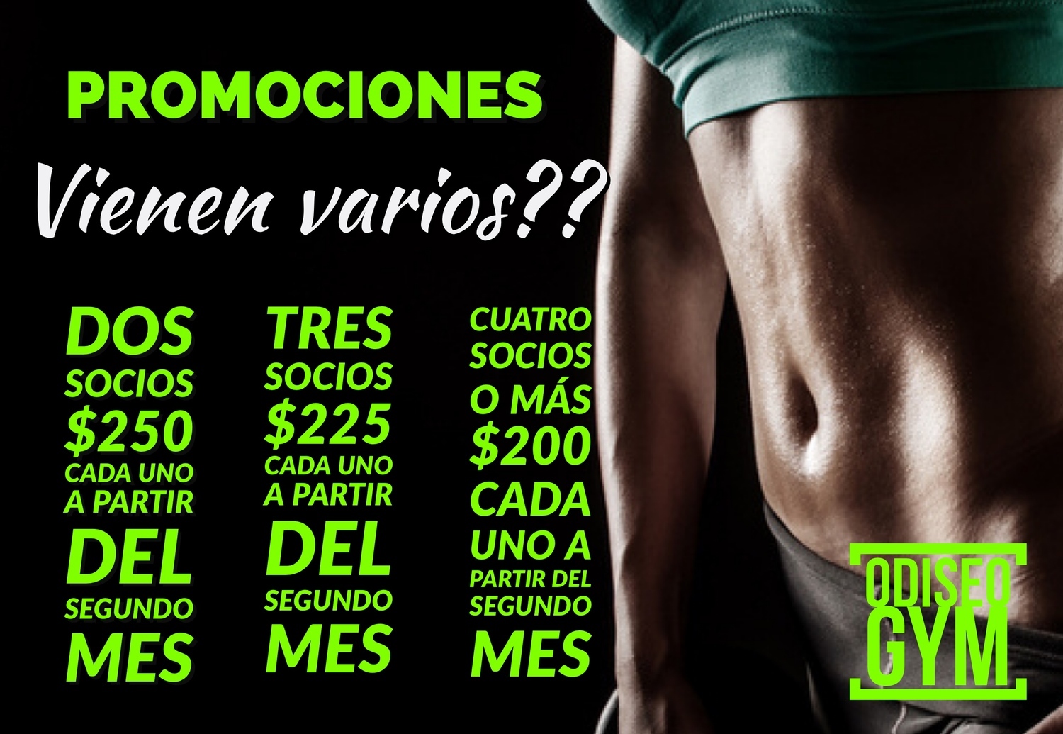 Se ejercítan varias personas?? Les cuesta menos!!